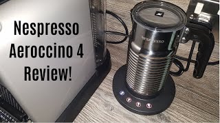 Nespresso Aeroccino 4 Milk Frother Review  Worth upgrading from the Aeroccino 3 [upl. by Dorina]