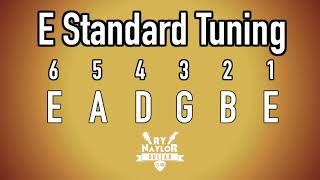 E Standard Tuning Guitar Notes  E Guitar Tuner [upl. by Osbourne488]