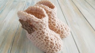 crochet How To  Crochet Cowboy Baby Boots  Yarn Scrap Friday [upl. by Lieno]