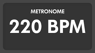 220 BPM  Metronome [upl. by Treve]