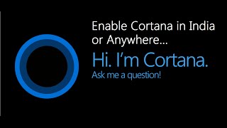 How to Enable Cortana in Windows 10 PC in India  Laptop  Desktop [upl. by Suoivatram]