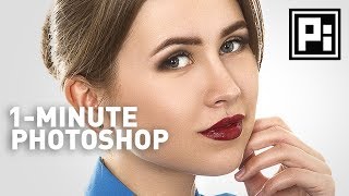 Skin Softening with Beautiful Texture  1Minute Photoshop Ep 4 [upl. by Kohl]