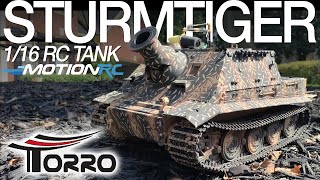 Torro German Sturmtiger 116 Scale RC Tank  Motion RC Overview [upl. by Odysseus517]