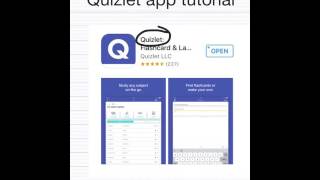 Quizlet app tutorial [upl. by Munster]