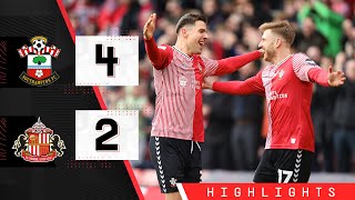 HIGHLIGHTS Southampton 42 Sunderland  Championship [upl. by Adian442]