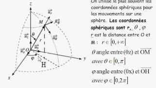 cinématique  I3 base et coordonnées sphériques [upl. by Liatris195]