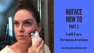 NuFace AntiAging How To Full Face Demonstration [upl. by Eronel892]