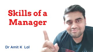 Skills of a manager [upl. by Raimund]