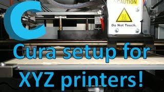 Use CURA on XYZ Da Vinci Printers [upl. by Htebsil88]