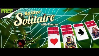 Spider Solitaire with Themes  Gameplay  FREE [upl. by Hameean955]