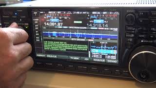 Icom IC7610 PSKRTTY Operation No PC Required [upl. by Nevyar]