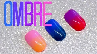 How To Ombre With Gel Polish  Ombre Nail Art Tutorial [upl. by Liddle]