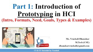 HCI 44 Part 1 Prototyping Techniques with Examples  HCI [upl. by Eixel]