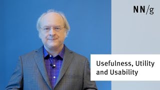 Usefulness Utility Usability 3 Goals of UX Design Jakob Nielsen [upl. by Hamas]