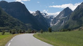 Oldedalen from Stryn Norway  Indoor Cycling Training [upl. by Barboza317]