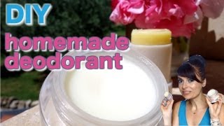 Homemade Natural Deodorant Recipe DIY Deodorant Stick amp Deodorant Cream using coconut oil [upl. by Zink]