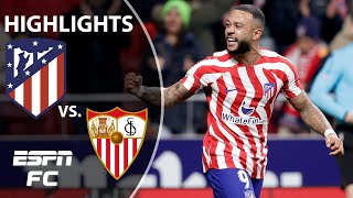 Atletico Madrid vs Sevilla  La Liga Highlights  ESPN FC [upl. by Irra]