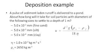 Sediment deposition and Stokes’ Law [upl. by Lubet744]