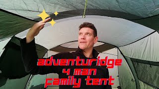 Adventuridge 4 man tent [upl. by Nyrb]