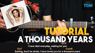 Como tocar  A Thousand Years  Christina Perri en Guitarra [upl. by Tama]