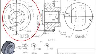 How to Read engineering drawings and symbols tutorial  part design [upl. by Jeannine]