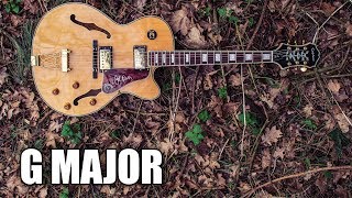 G Major Backing Track Acoustic Guitar  Winter Leaves [upl. by Doerrer]