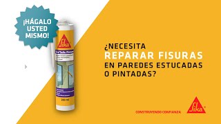 Sellar fisuras o grietas sin movimiento en interiores o exteriores  Sika®Sello Pintores [upl. by Zaccaria959]