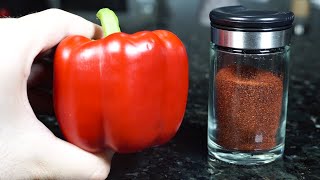 Paprika en polvo o Pimentón Dulce en Polvo Casero [upl. by Asusej215]