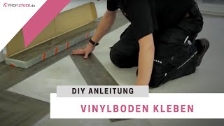 Vinylboden verlegen  Anleitung Vinylboden kleben [upl. by Dibb]