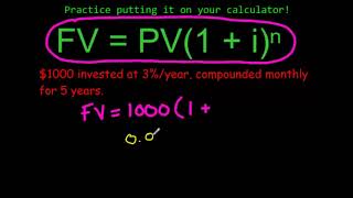 Compound Interest Future Value [upl. by Auqinimod393]