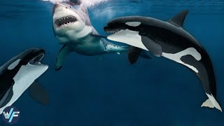 Orcas  Killer Whales That Kill The Great White Sharks [upl. by Yerga463]