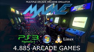 4885 ARCADE GAMES para MULTIEMULADOR MAME PS3 DESBLOQUEADO PC WINDOWS 32 amp 64 bits e LINUX [upl. by Peednama]