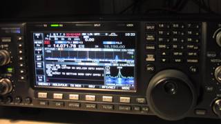 Icom IC7600 IN PSK31CWSSB Modes [upl. by Wyn]