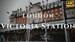 London Victoria Station Walk Through England 4K [upl. by Dworman238]