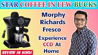 Morphy Richards FRESCO Coffee Maker Unboxing Demo and Review  Best Espresso Coffee Maker [upl. by Nehtiek]