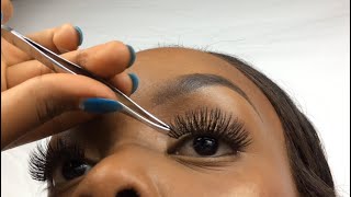 HOW TO Apply False Eyelashes for Beginners [upl. by Stuart]