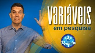 O que são VARIÁVEIS em pesquisa [upl. by Meghann]