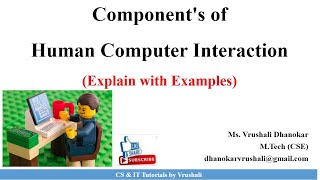 HCI 15 Components of Human Computer Interaction with Examples [upl. by Piefer]