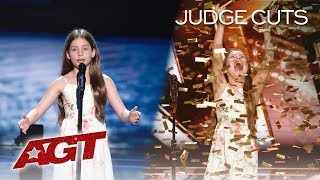 Emanne Beasha  Judge Cuts  Americas Got Talent 2019  Jay Lenos Golden Buzzer  Caruso [upl. by Nytsirk]