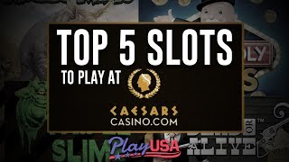 Top 5 Online Slots at Caesars Online Casino  Real Money Slots  25 Free  No Deposit [upl. by Amberly]