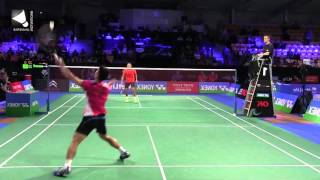 Lin Dan 2014  right handed nice low angle mirrored [upl. by Gertrude793]