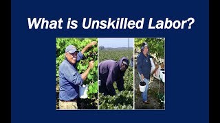 What is Unskilled Labor [upl. by Hgielime]