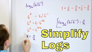 16  Simplify Logarithms  Part 1 Log Bases Calculate Logarithms amp More [upl. by Nodmac]