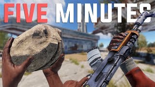 Rust  ROCK to AK in 5 MINUTES Rust Solo Survival [upl. by Ennylyak761]