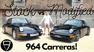 Stock v modified Porsche 964s the BIG headtohead [upl. by Anas374]