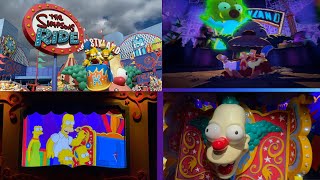 The Simpsons Ride  POV Universal Studios Hollywood 4162022 Front Row [upl. by Copeland351]