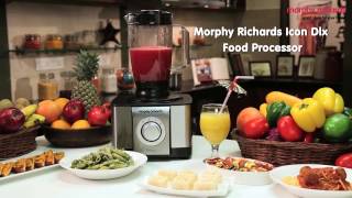 Meet the Morphy Richards Icon Dlx Food Processor  Features [upl. by Soalokcin]