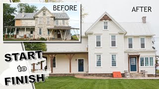 HISTORIC 1900 Farmhouse Restoration 👉🏻 start to finish [upl. by Nigem]