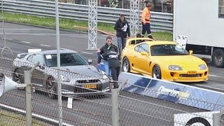 2JZ Supra vs Nissan GTR Switzer P800 [upl. by Atiseret]