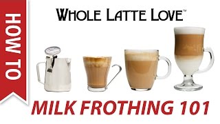 Milk Frothing for Beginners [upl. by Adnovad907]